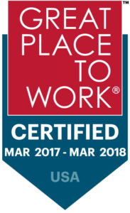 Great Place to Work 2017 Certification