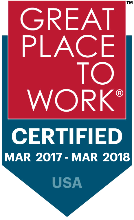 Great Place to Work 2017 Certtification