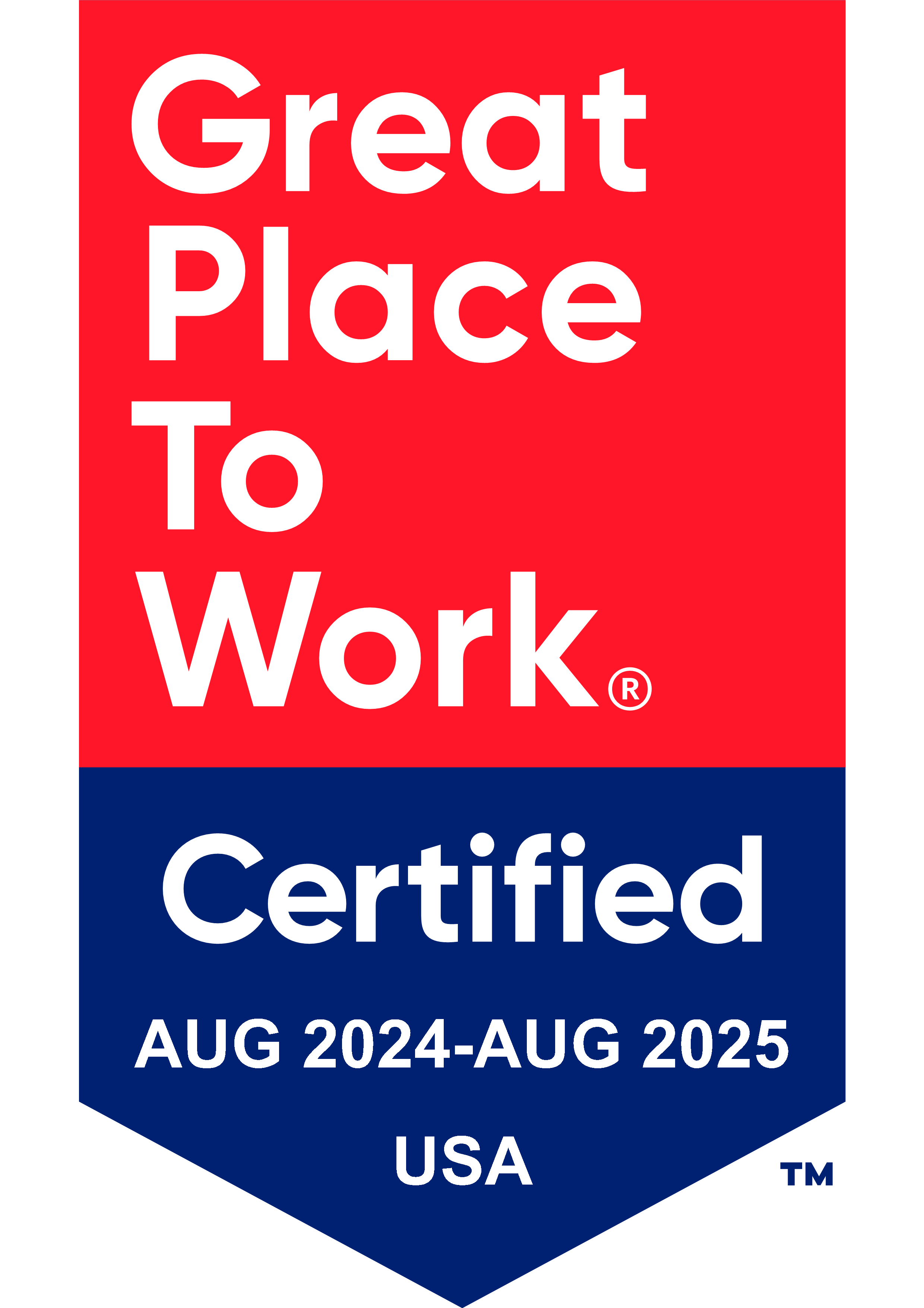 Great Place to Work 2024 Ascend Certification Badge